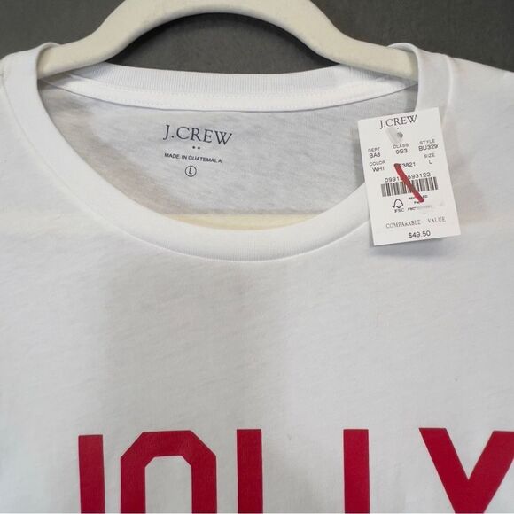 NWT! J.Crew long sleeve "jolly" graphic tee - Picture 4 of 13